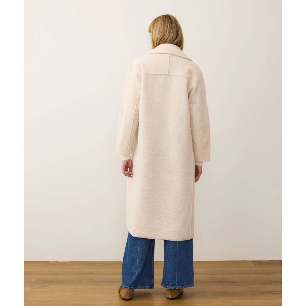 Marine Layer Colette Boucle Topcoat Cream Size Small New With Tags - Picture 3 of 11